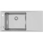 Alveus Stricto - Évier, 980x472 mm, avec commande du vidage, bac à gauche, inox 1124373