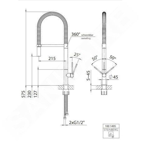 Steinberg 100 - Mitigeur d’évier, chrome 100 1495