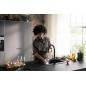 Hansgrohe Aqittura M91 - Mitigeur d'évier avec bec extractible et filtration, sBox, noir mat 76826670