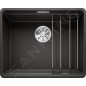 Blanco Etagon 500 - Évier en silgranit, 527x427 mm, avec rails, noir 526349