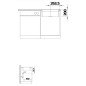 Blanco Etagon 500 - Évier en silgranit, 527x427 mm, avec rails, noir 526349