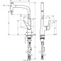 Hansgrohe Talis Select M51 - Mitigeur de cuisine 300 avec sortie extractible, aspect inox 72821800