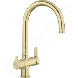 Blanco Trima - Mitigeur d'évier avec fonction filtrante, or satiné 526695