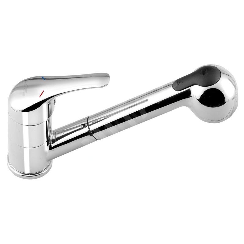 Bruckner Hoffer - Mitigeur d'évier avec douchette extractible, chrome 424.070.1