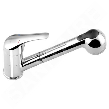 Bruckner Hoffer - Mitigeur d'évier avec douchette extractible, chrome 424.070.1