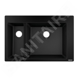Hansgrohe Éviers - Evier encastré granit S510-F635, graphite noir 43315170