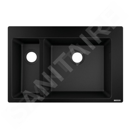 Hansgrohe Éviers - Evier encastré granit S510-F635, graphite noir 43315170