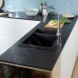 Hansgrohe Éviers - Evier encastré granit S510-F635, graphite noir 43315170 Hansgrohe Éviers - Evier encastré granit S510-F635, graphite noir 43315170