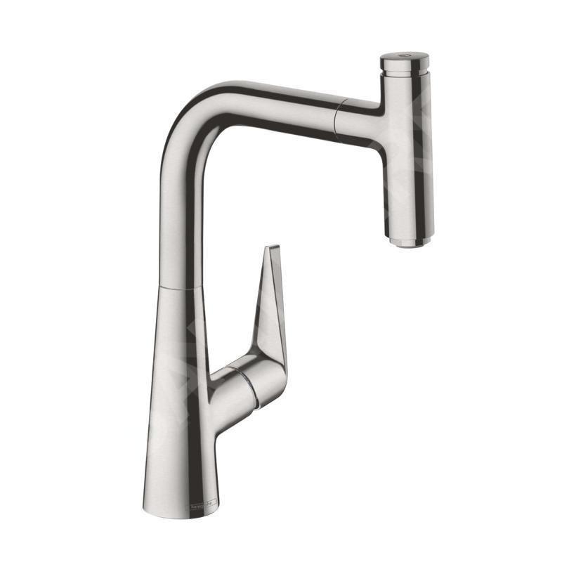 Hansgrohe Talis Select M51 - Mitigeur d’évier 220 avec sortie extractable, aspect inox 72822800