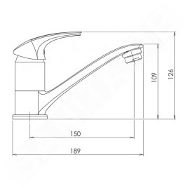 Novaservis Metalia 57 - Mitigeur de lavabo avec bec pivotant, chrome 57096,0