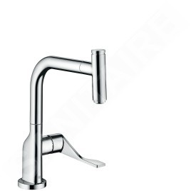 Axor Citterio - Mitigeur d'évier avec bec extractible, inox brossé 39861800