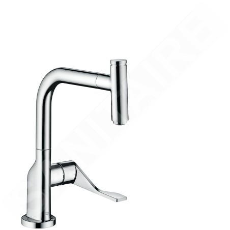 Axor Citterio - Mitigeur d'évier avec bec extractible, inox brossé 39861800