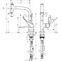 Axor Citterio - Mitigeur d'évier avec bec extractible, inox brossé 39861800