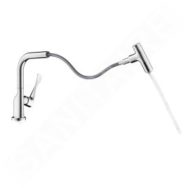 Axor Citterio - Mitigeur d'évier avec bec extractible, inox brossé 39861800