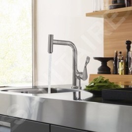 Axor Citterio - Mitigeur d'évier avec bec extractible, inox brossé 39861800