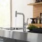 Axor Citterio - Mitigeur d'évier avec bec extractible, inox brossé 39861800