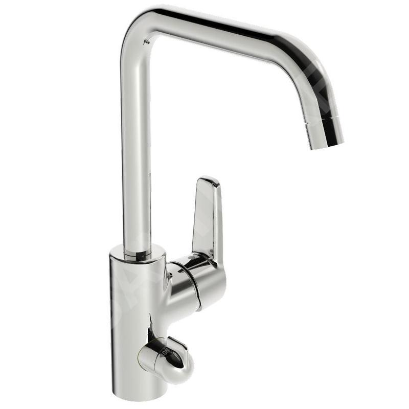 Hansa Polo - Mitigeur d'évier avec vanne d'arrêt de la lave-vaisselle, chrome 51602293