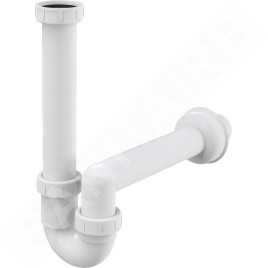 Alcadrain Siphons - Siphon tubulaire diamètre 40 mm avec écrou de trop-plein A80-DN40