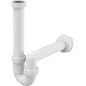 Alcadrain Siphons - Siphon tubulaire diamètre 40 mm avec écrou de trop-plein A80-DN40