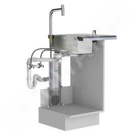 Hansgrohe M71 - Mitigeur d'évier Metris Select avec bec extractible, sBox, EcoSmart, chrome 73807000