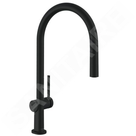 Hansgrohe M54 - Mitigeur d’évier Talis avec manchon de fermeture extractible, sBox, noir mat 72803670