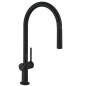 Hansgrohe M54 - Mitigeur d’évier Talis avec manchon de fermeture extractible, sBox, noir mat 72803670