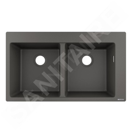 Hansgrohe Éviers - Evier encastré granit S510-F770, pierre grise 43316290
