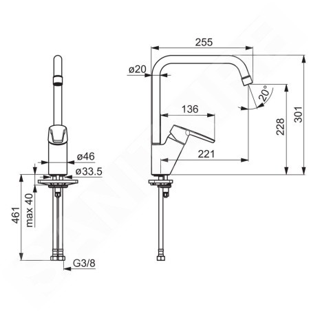 Hansa Polo - Mitigeur d’évier, chrome 52702293