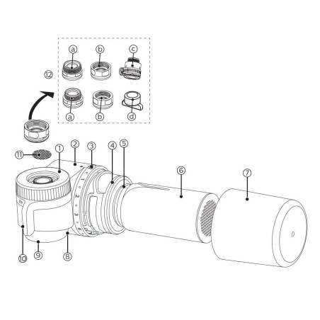 Philips On Tap - Tête filtrante X-Guard Ultra pour mitigeur de cuisine, blanche AWP3754/10