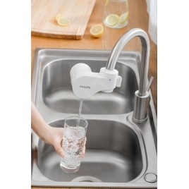 Philips On Tap - Tête filtrante X-Guard Ultra pour mitigeur de cuisine, blanche AWP3754/10