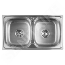Aqualine Éviers - Évier 810x460 mm, inox AQ8146B