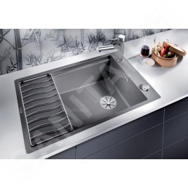 Blanco Elon XL 6 - Évier en silgranit, 770x490 mm, avec commande de vidage et accessoires, noir 525884