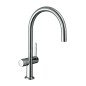 Hansgrohe M54 - Mitigeur d'évier Talis 220, avec vanne d'arrêt, chrome 72805000