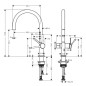 Hansgrohe M54 - Mitigeur d'évier Talis 220, avec vanne d'arrêt, chrome 72805000