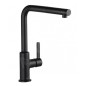 Kludi L-ine S - Mitigeur d'évier avec bec extractible, noir mat 408513975