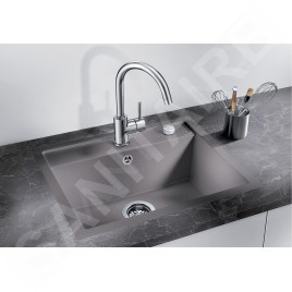 Blanco Dalago 6 - Évier en silgranite, 605x500 mm, avec commande de vidage, gris rocher 518851