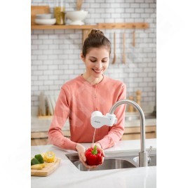 Philips On Tap - Tête filtrante X-Guard Ultra pour mitigeur de cuisine, blanche + 3 pièces de cartouches filtrantes GRATUITES