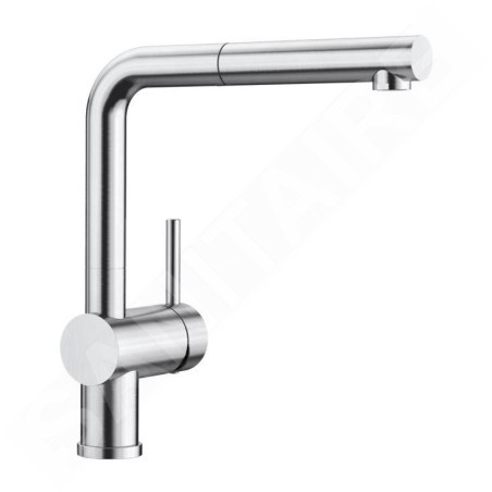 Blanco Linus S - Mitigeur d'évier avec bec extractible, acier 526242