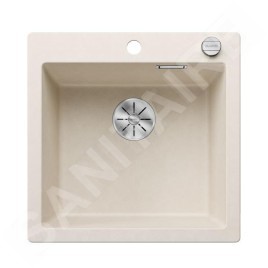 Blanco Pleon 5 - Évier en Silgranit, 515x510 mm, avec commande du vidage, InFino, blanc doux 527134