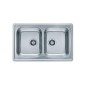 Alveus Elegant - Évier 810x510 mm, inox 1009383