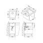 Alveus Kombino - Évier 380x440 mm, inox 1100234