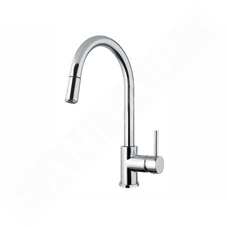 Alveus Robinetterie - Mitigeur d’évier avec bec extractible, chrome 1132183