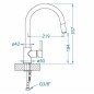 Alveus Robinetterie - Mitigeur d’évier avec bec extractible, chrome 1132183