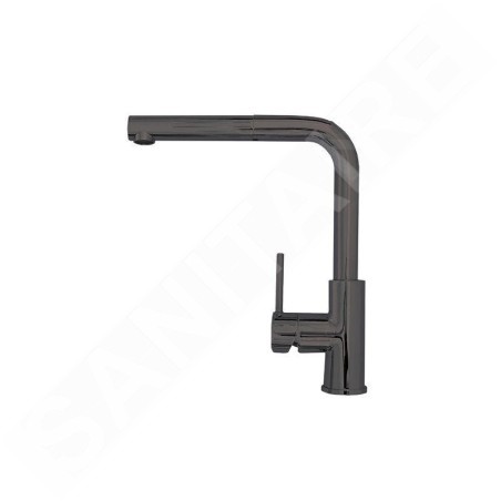 Alveus Zeos Monarch - Mitigeur d'évier avec bec extractible, anthracite 1136504