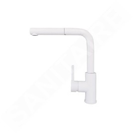 Alveus Zeos - Mitigeur d'évier avec bec extractible, blanc 1136506