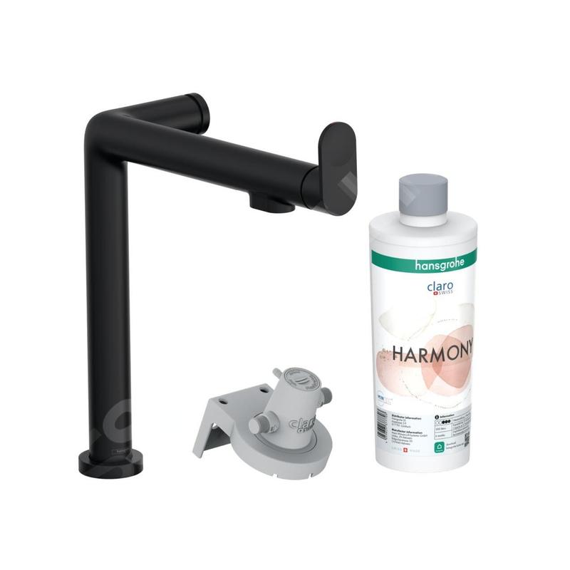 Hansgrohe Aqittura M91 - Mitigeur d'évier avec fonction de filtre, noir mat 76802670