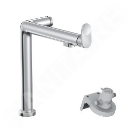 Hansgrohe Aqittura M91 - Mitigeur d'évier avec fonction filtrante, chrome 76804000