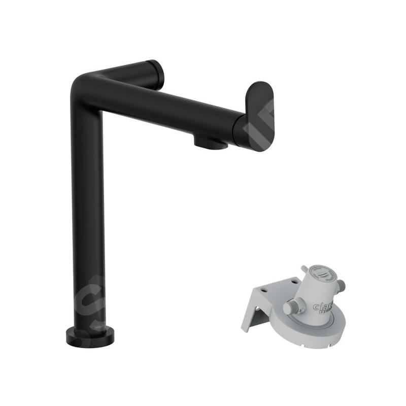 Hansgrohe Aqittura M91 - Mitigeur d'évier avec fonction de filtre, noir mat 76804670
