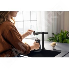 Hansgrohe Aqittura M91 - Mitigeur d'évier avec fonction de filtre, noir mat 76804670