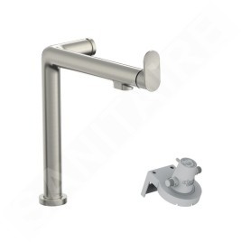 Hansgrohe Aqittura M91 - Mitigeur d'évier avec fonction de filtre, simili inox 76804800